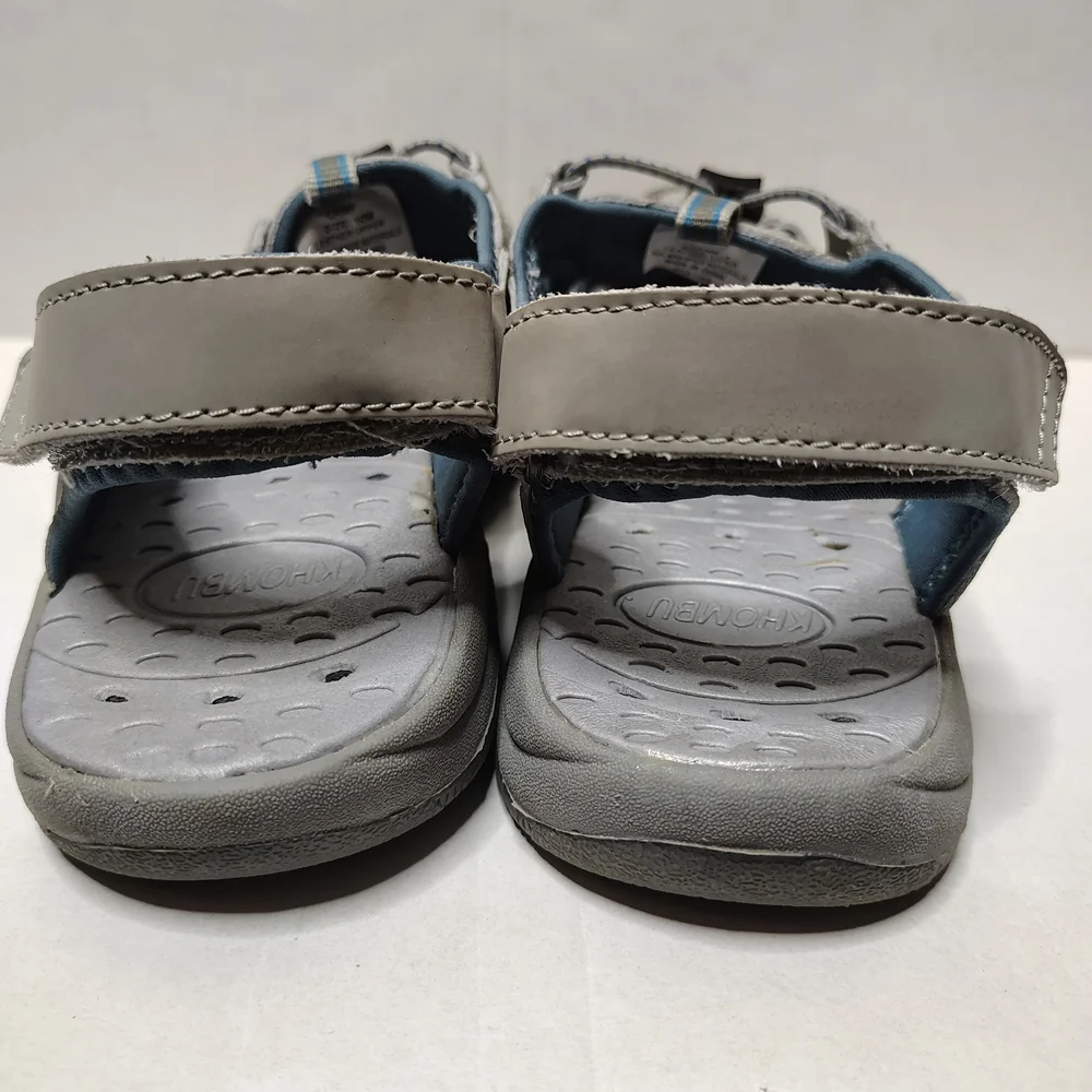 Khombu Water Hiking Gray Blue Women's Shoes Size 10 Medium Leather Upper